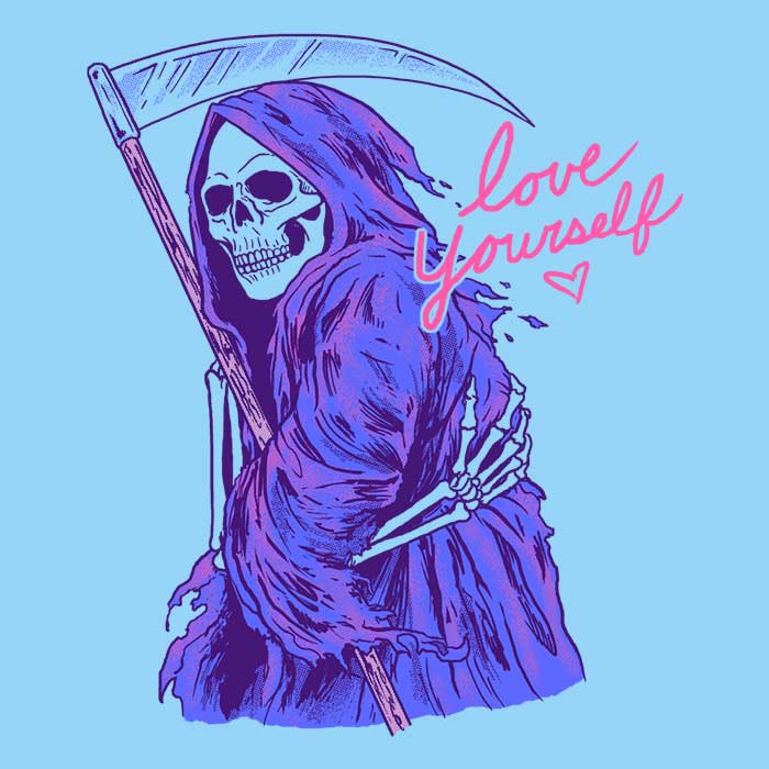 Love Yourself Ringer - Adult & Kids T-Shirts, Sweatshirts & Hoodies apparel design preview 2