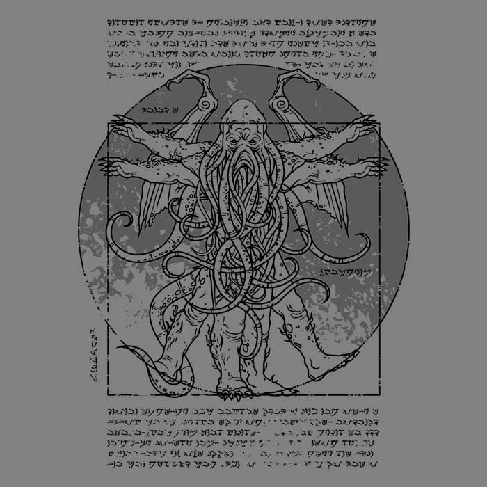 Lovecraftian Man Women's Apparel - Adult & Kids T-Shirts, Sweatshirts & Hoodies apparel design preview 2