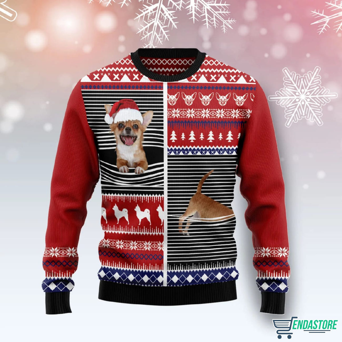 Lovely Chihuahua Ugly Christmas Sweater product image