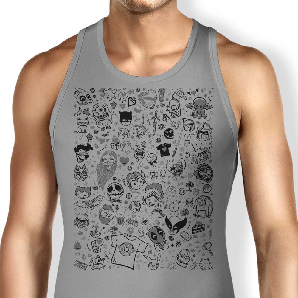 Lovely Doodles Tank Top - Adult & Kids T-Shirts, Sweatshirts & Hoodies apparel design preview 1