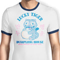 Lucky Tiger Dumpling House Ringer - Adult & Kids T-Shirts, Sweatshirts & Hoodies apparel design preview 1