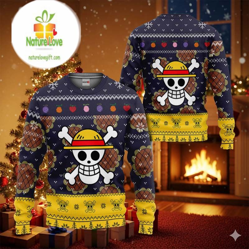 Luffy Wano Arc One Piece Ugly Christmas Sweater product image