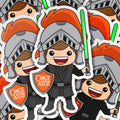 Knighted Teerion Sticker May 2025 - Adult & Kids T-Shirts, Sweatshirts & Hoodies apparel design preview 1