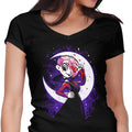 Luna and the Moon Women's V-Neck - Adult & Kids T-Shirts, Sweatshirts & Hoodies apparel design preview 1