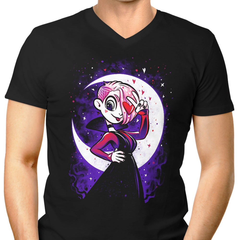Luna and the Moon Men's V-Neck - Adult & Kids T-Shirts, Sweatshirts & Hoodies apparel design preview 1