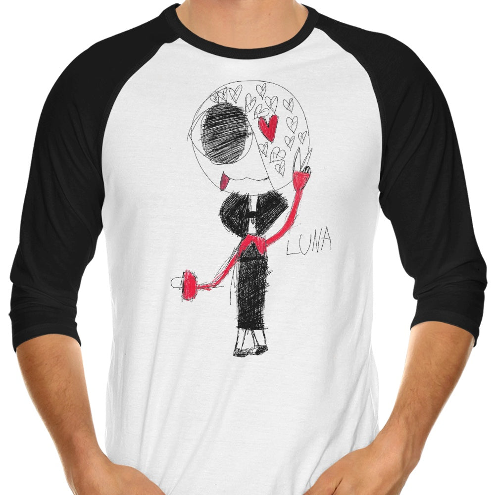 Luna 3/4 Sleeve Raglan - Adult & Kids T-Shirts, Sweatshirts & Hoodies apparel design preview 1