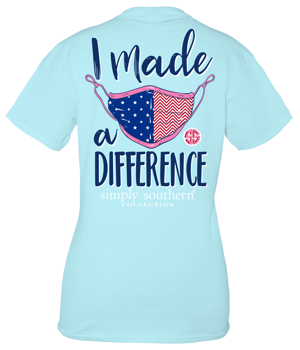 SALE Simply Southern Collection Made A Difference - Adult & Kids T-Shirts, Sweatshirts & Hoodies apparel design preview 2