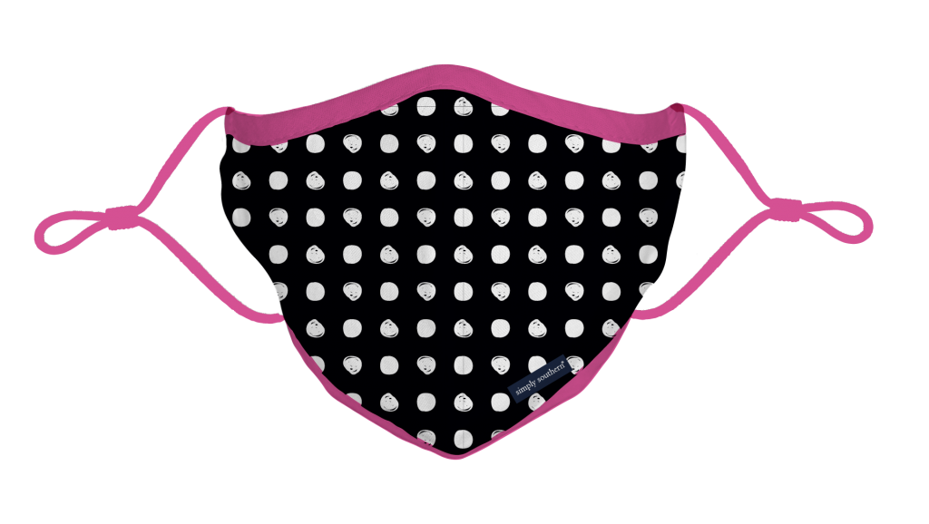 Simply Southern Preppy Dots Protective Mask - Adult & Kids T-Shirts, Sweatshirts & Hoodies apparel design preview 1