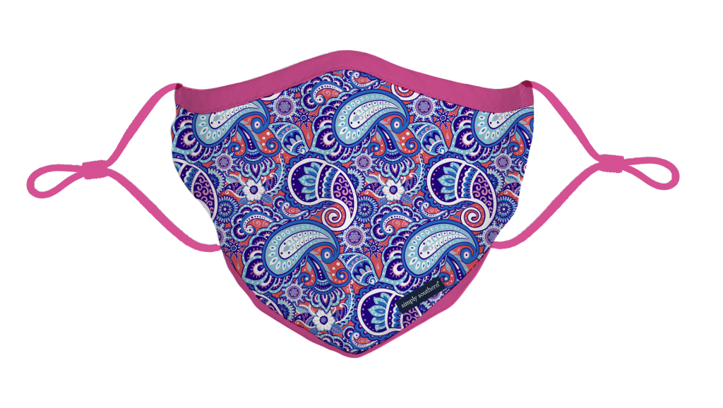 Simply Southern Preppy Paisley Protective Mask - Adult & Kids T-Shirts, Sweatshirts & Hoodies apparel design preview 1
