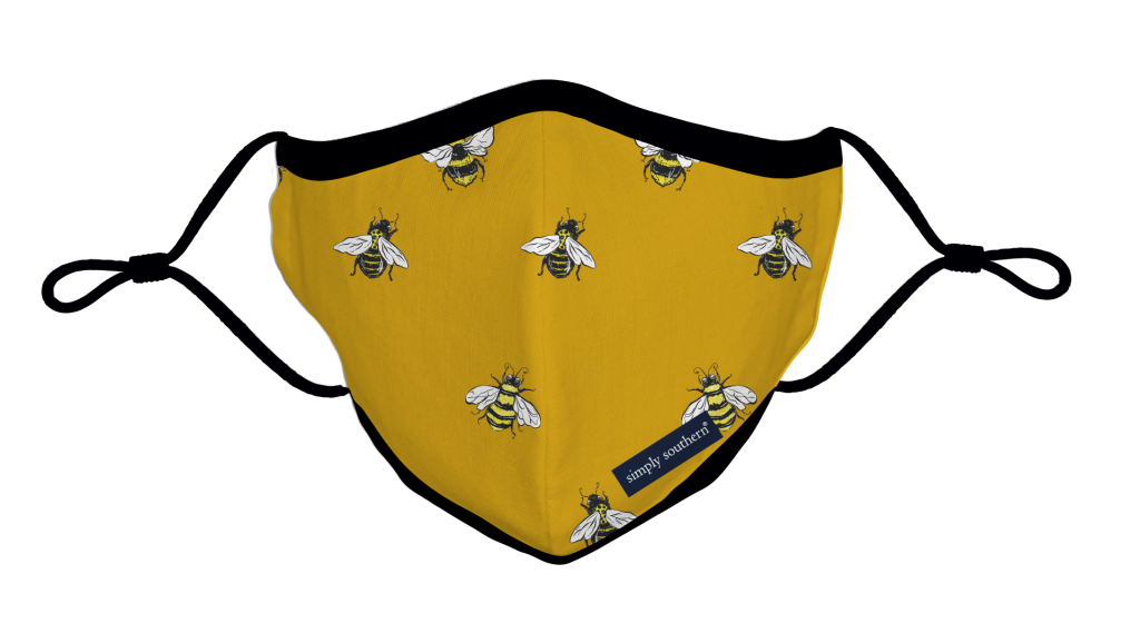 Simply Southern Preppy Bee Protective Mask - Adult & Kids T-Shirts, Sweatshirts & Hoodies apparel design preview 1