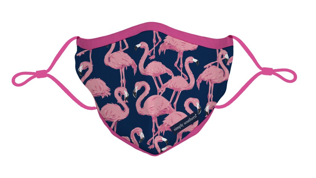 Simply Southern Preppy Flamingo Protective Mask - Adult & Kids T-Shirts, Sweatshirts & Hoodies apparel design preview 1