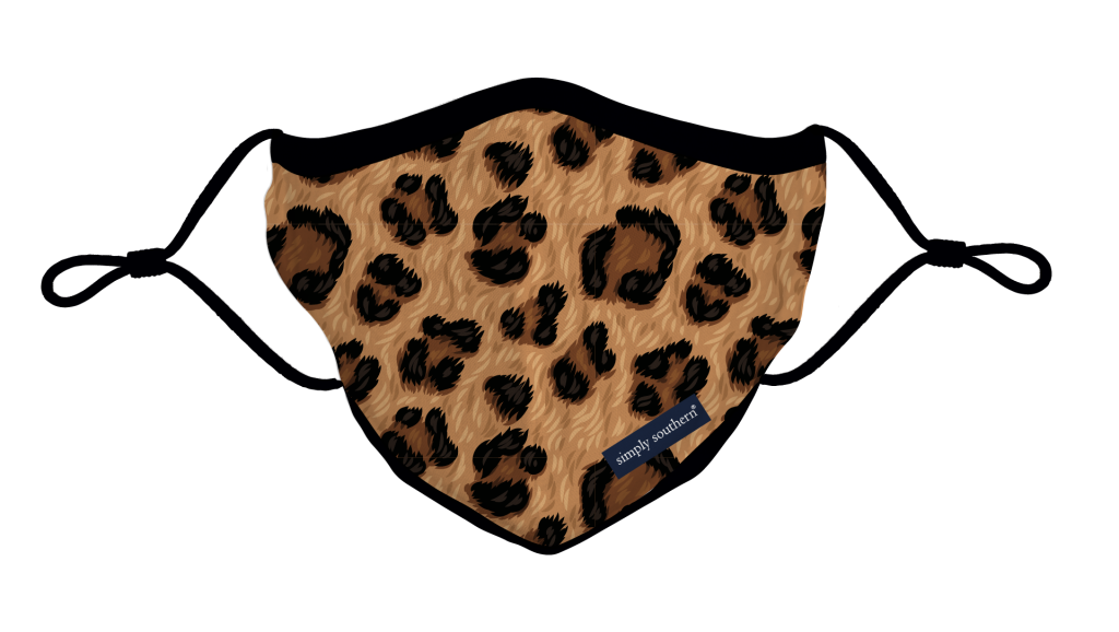 Simply Southern Preppy Leopard Protective Mask - Adult & Kids T-Shirts, Sweatshirts & Hoodies apparel design preview 1