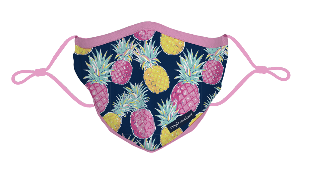 Simply Southern Preppy Pineapple Protective Mask - Adult & Kids T-Shirts, Sweatshirts & Hoodies apparel design preview 1