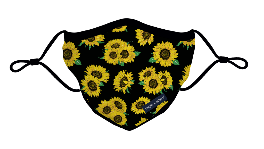 Simply Southern Preppy Sunflower Protective Mask - Adult & Kids T-Shirts, Sweatshirts & Hoodies apparel design preview 1