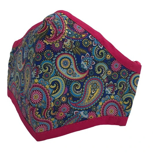 Girlie Girl Preppy Paisley Protective Mask - Adult & Kids T-Shirts, Sweatshirts & Hoodies apparel design preview 1