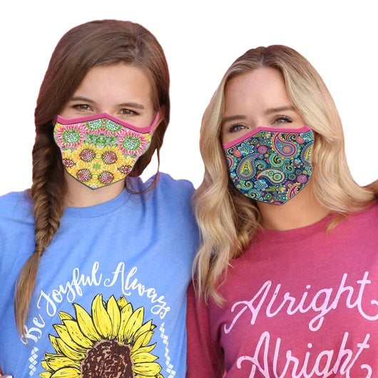 Girlie Girl Preppy Mint Protective Mask - Adult & Kids T-Shirts, Sweatshirts & Hoodies apparel design preview 2