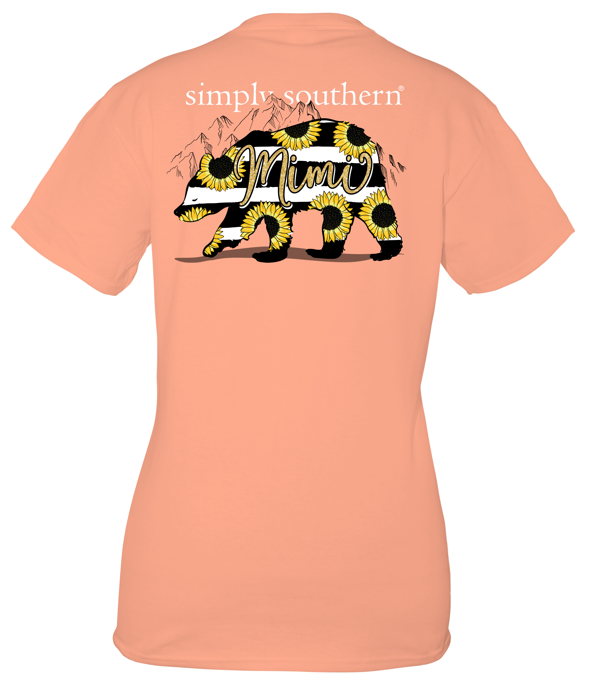 SALE Simply Southern Preppy Mimi Bear Sunflower - Adult & Kids T-Shirts, Sweatshirts & Hoodies apparel design preview 2