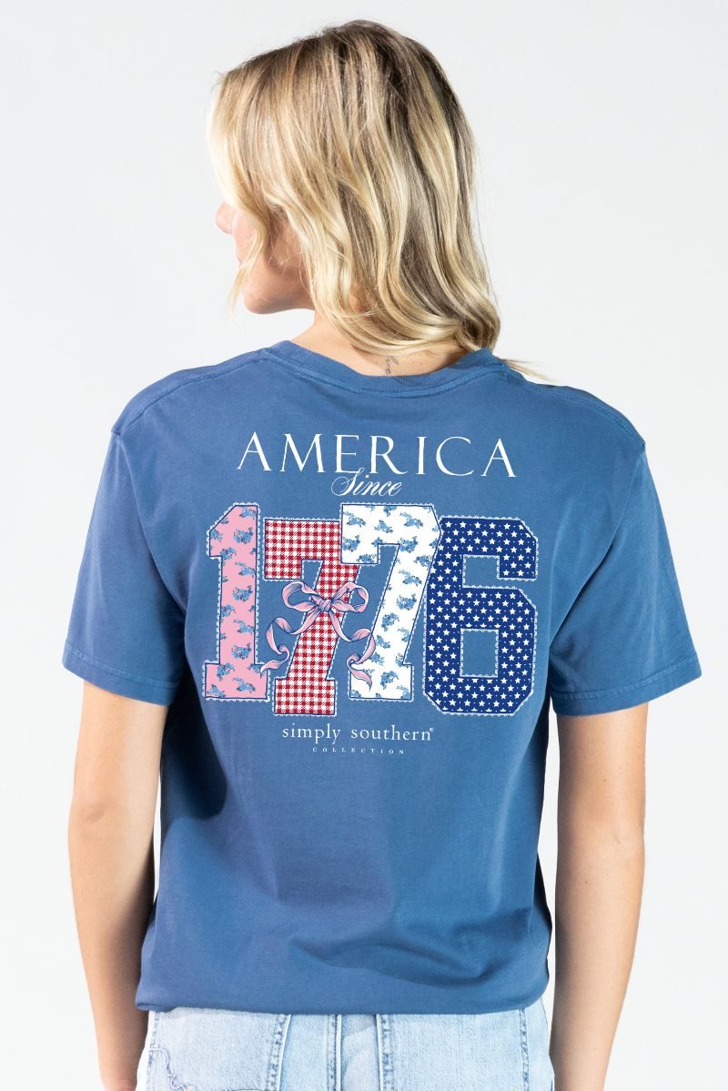 Simply Southern America 1776 Mineral Washed - Adult & Kids T-Shirts, Sweatshirts & Hoodies apparel design preview 2
