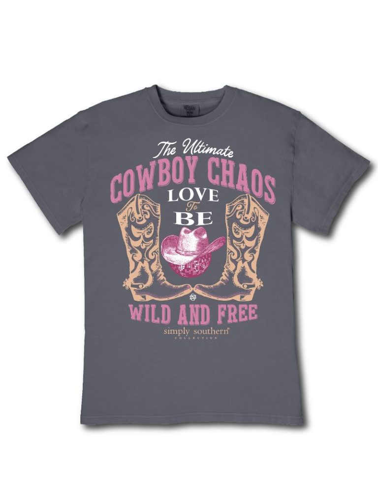 Simply Southern Chaos Boots Mineral Washed - Adult & Kids T-Shirts, Sweatshirts & Hoodies apparel design preview 2