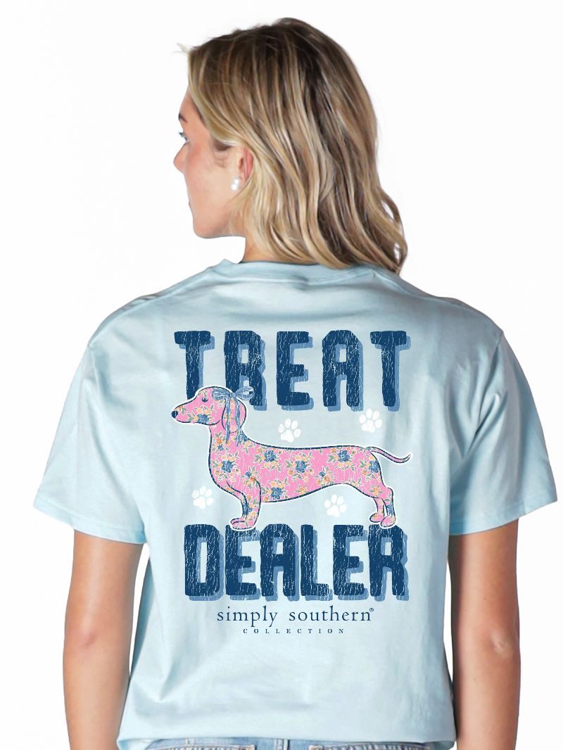 Simply Southern Treat Dealer Dog Mineral Washed - Adult & Kids T-Shirts, Sweatshirts & Hoodies apparel design preview 1