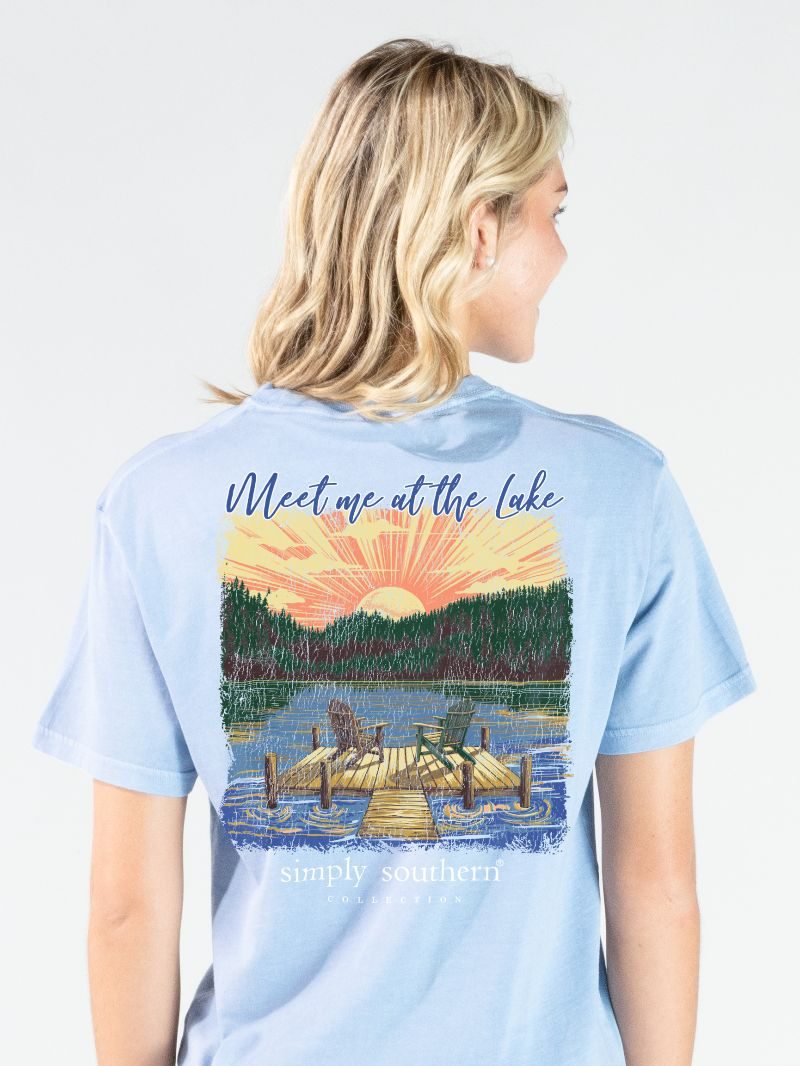Simply Southern Meet Lake Mineral Washed - Adult & Kids T-Shirts, Sweatshirts & Hoodies apparel design preview 2