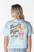 Simply Southern Puppies And Martinis Mineral Washed - Adult & Kids T-Shirts, Sweatshirts & Hoodies apparel design preview 1