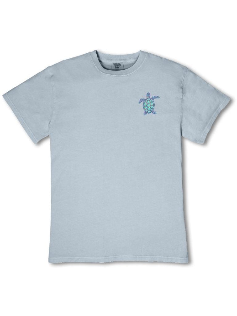 Simply Southern Flower Turtle Mineral Washed Ashen - Adult & Kids T-Shirts, Sweatshirts & Hoodies apparel design preview 2