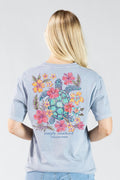Simply Southern Flower Turtle Mineral Washed Ashen - Adult & Kids T-Shirts, Sweatshirts & Hoodies apparel design preview 1