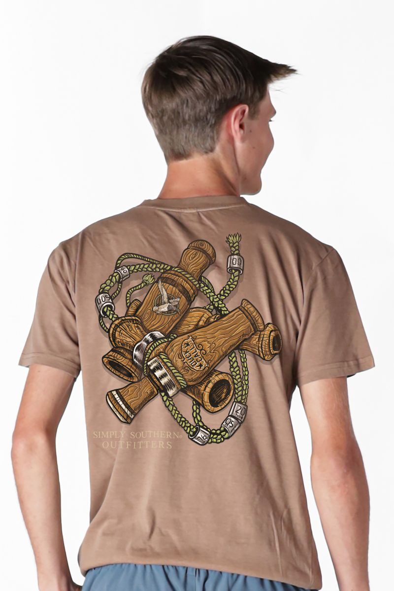 Simply Southern Outfitters Duck Call Mineral Washed - Adult & Kids T-Shirts, Sweatshirts & Hoodies apparel design preview 2