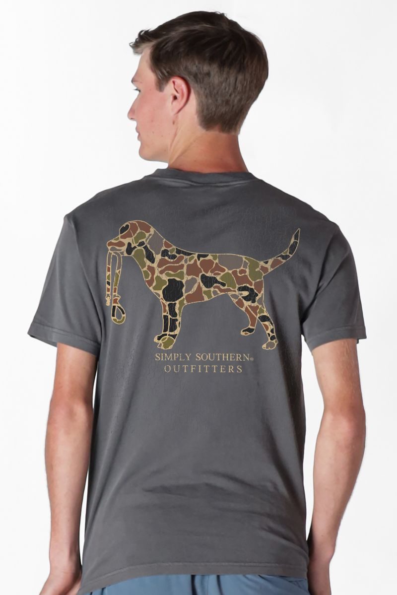 Simply Southern Outfitters Camo Dog Mineral Washed - Adult & Kids T-Shirts, Sweatshirts & Hoodies apparel design preview 2