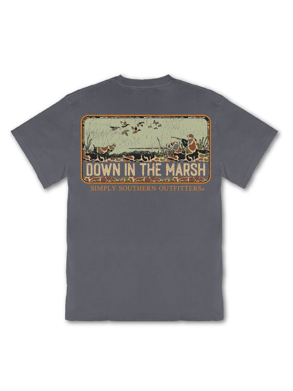 Simply Southern Down Camo Hunt Mineral Washed - Adult & Kids T-Shirts, Sweatshirts & Hoodies apparel design preview 2