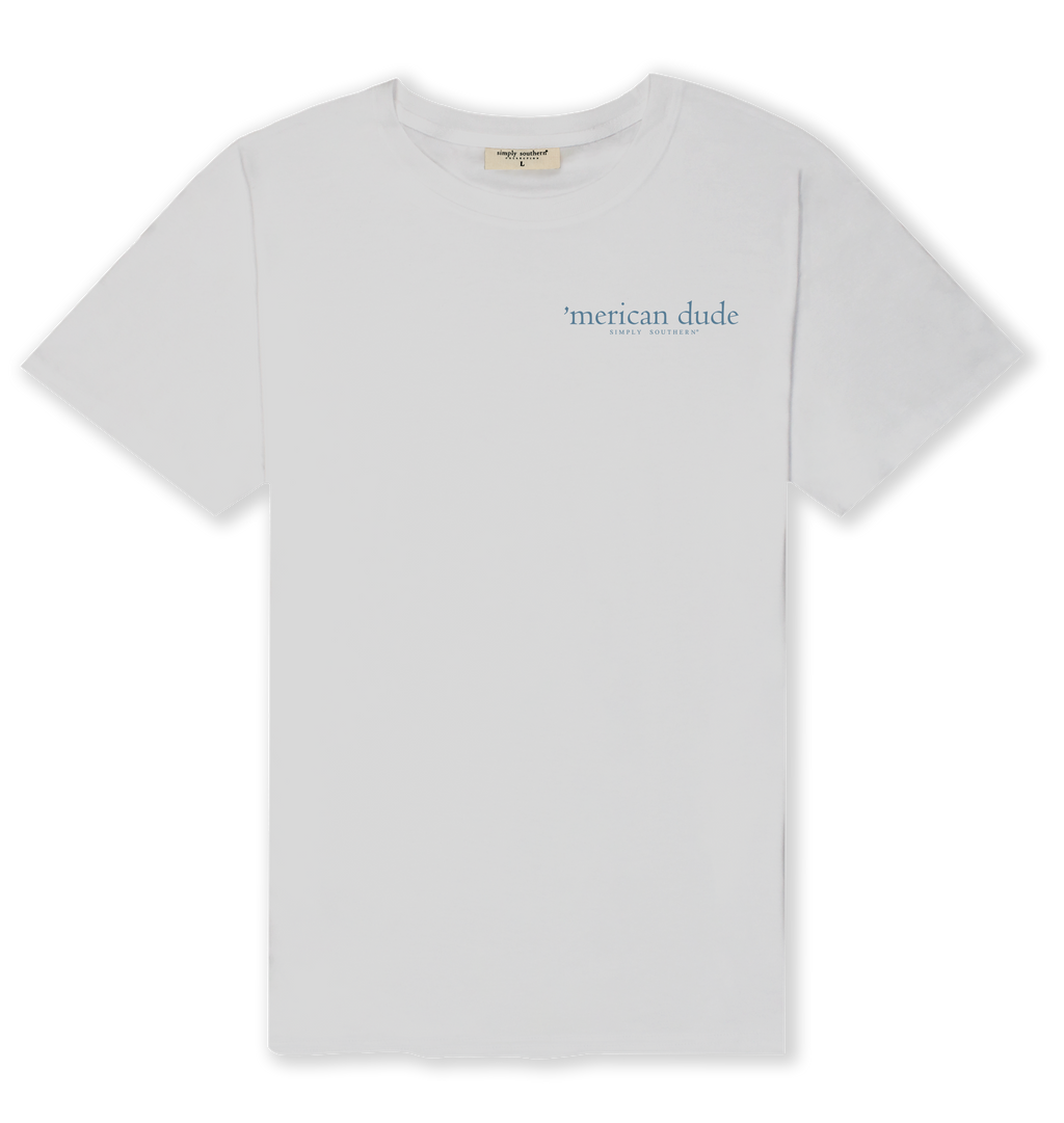 Simply Southern Merican Dude Buck - Adult & Kids T-Shirts, Sweatshirts & Hoodies apparel design preview 2