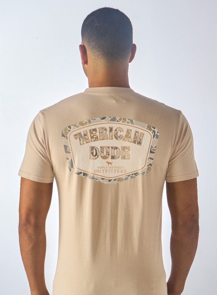Simply Southern Merican Dude Camo Logo - Adult & Kids T-Shirts, Sweatshirts & Hoodies apparel design preview 2