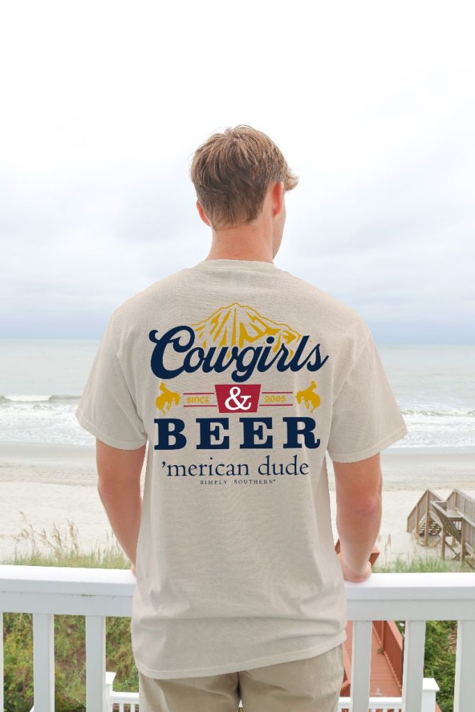 Simply Southern Merican Dude Cowgirls - Adult & Kids T-Shirts, Sweatshirts & Hoodies apparel design preview 1