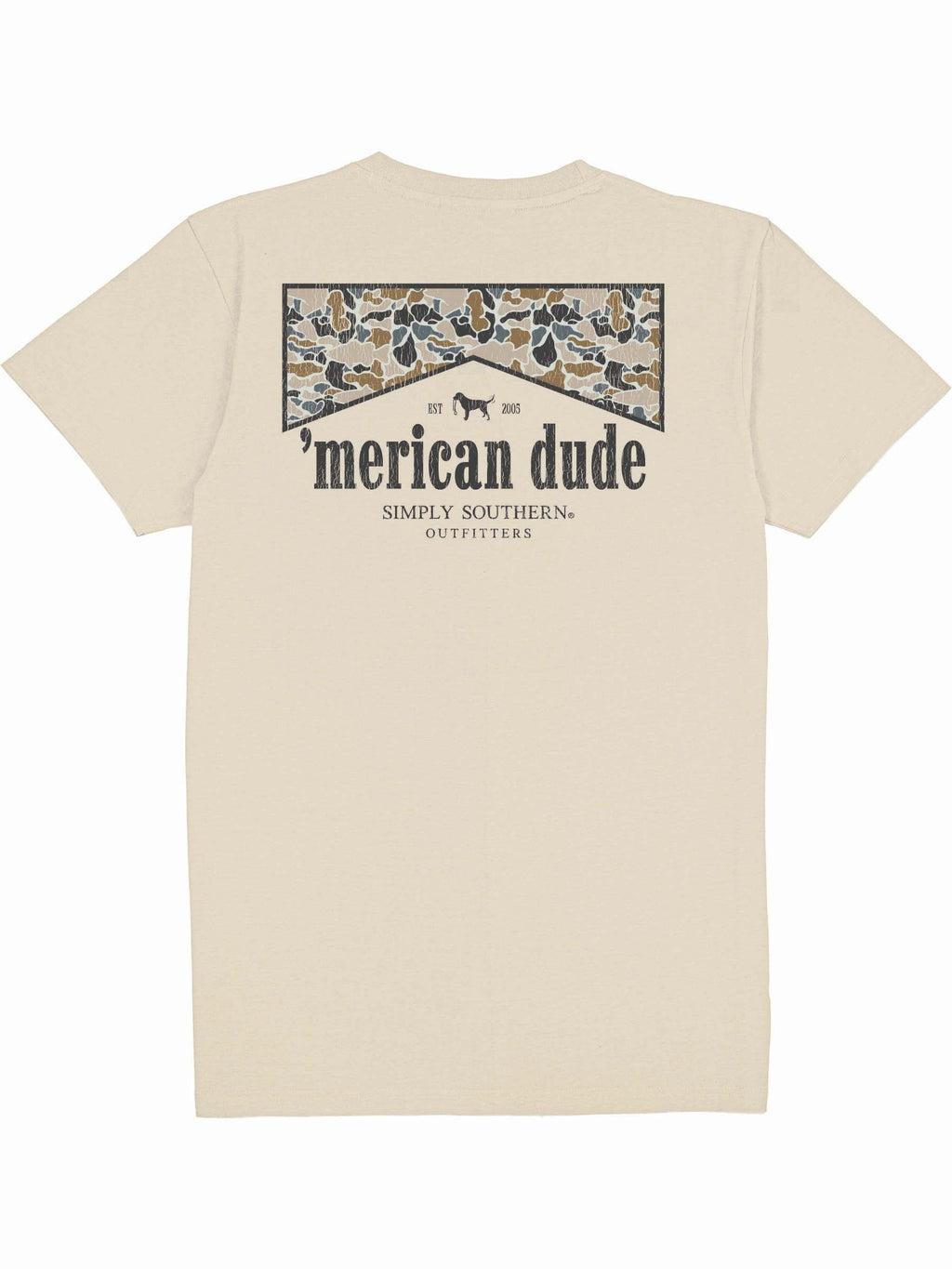Simply Southern Merican Dude Camo Logo Wisp - Adult & Kids T-Shirts, Sweatshirts & Hoodies apparel design preview 2