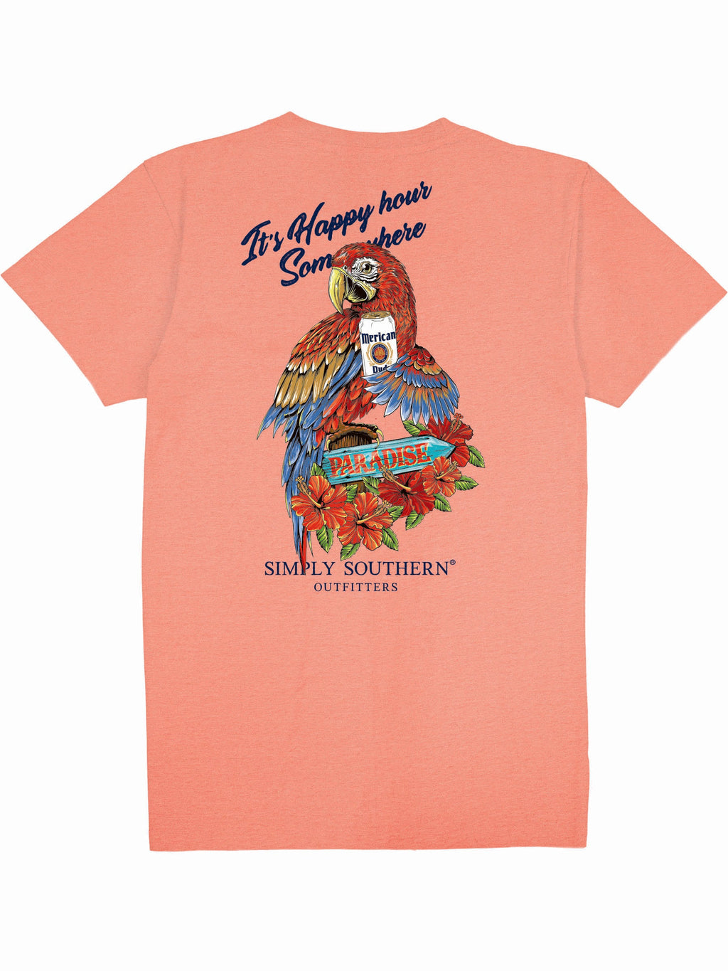 Simply Southern Happy Hour - Adult & Kids T-Shirts, Sweatshirts & Hoodies apparel design preview 2
