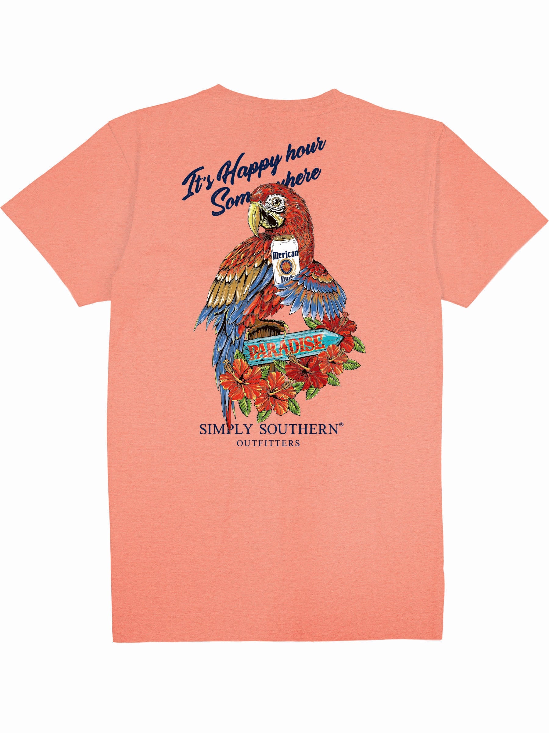 Simply Southern Happy Hour - Adult & Kids T-Shirts, Sweatshirts & Hoodies apparel design preview 2