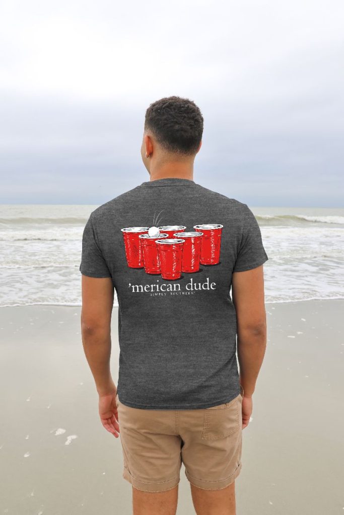 Simply Southern Merican Dude Red Cup - Adult & Kids T-Shirts, Sweatshirts & Hoodies apparel design preview 1
