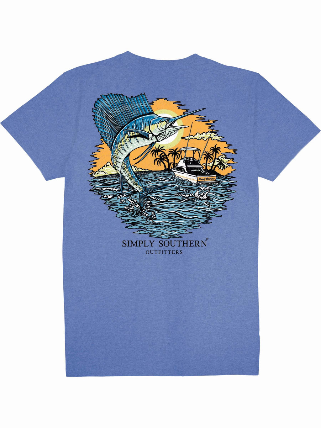 Simply Southern Sail Fish - Adult & Kids T-Shirts, Sweatshirts & Hoodies apparel design preview 2