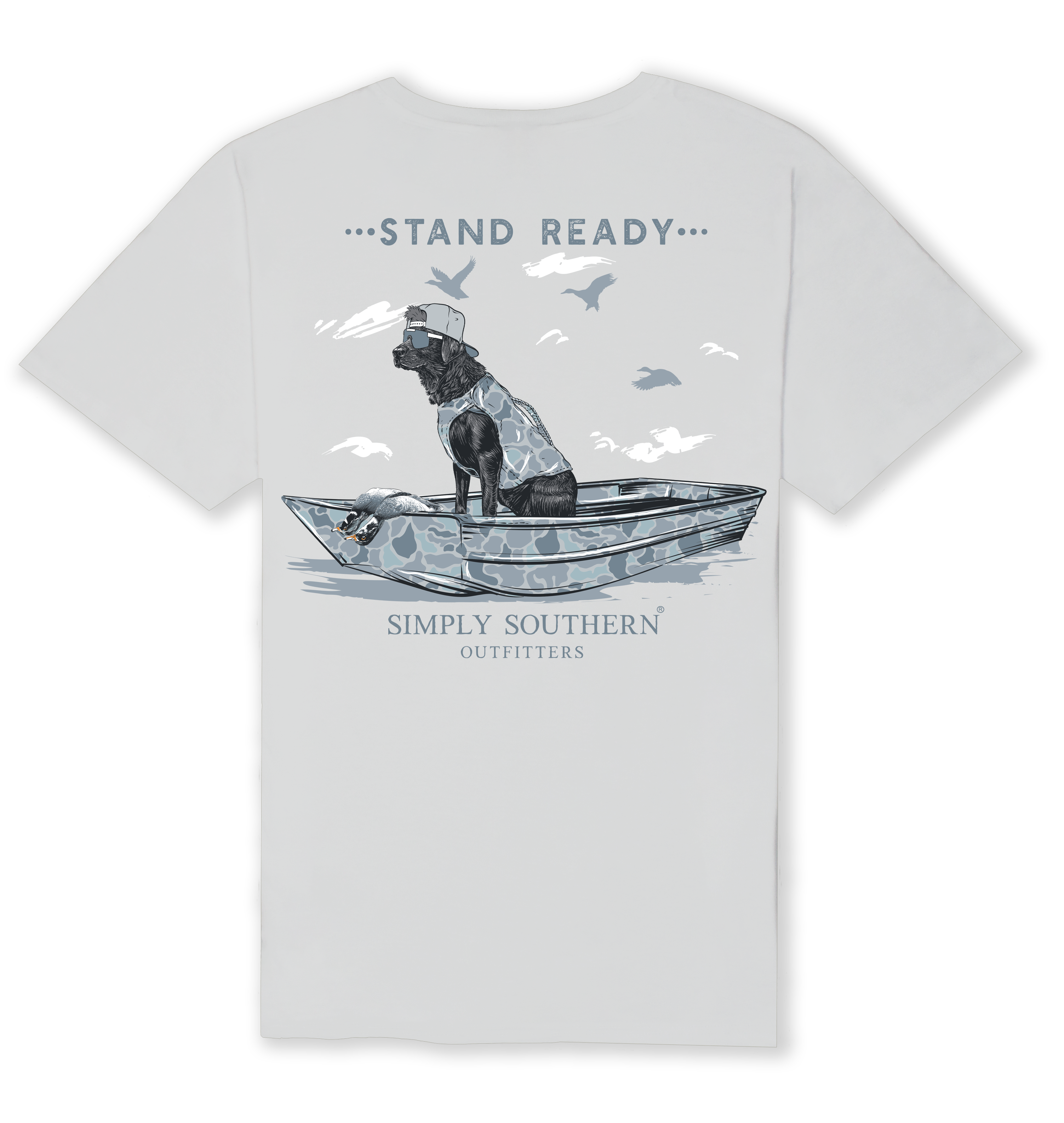 Simply Southern Stand Ready Camo Dog - Adult & Kids T-Shirts, Sweatshirts & Hoodies apparel design preview 2