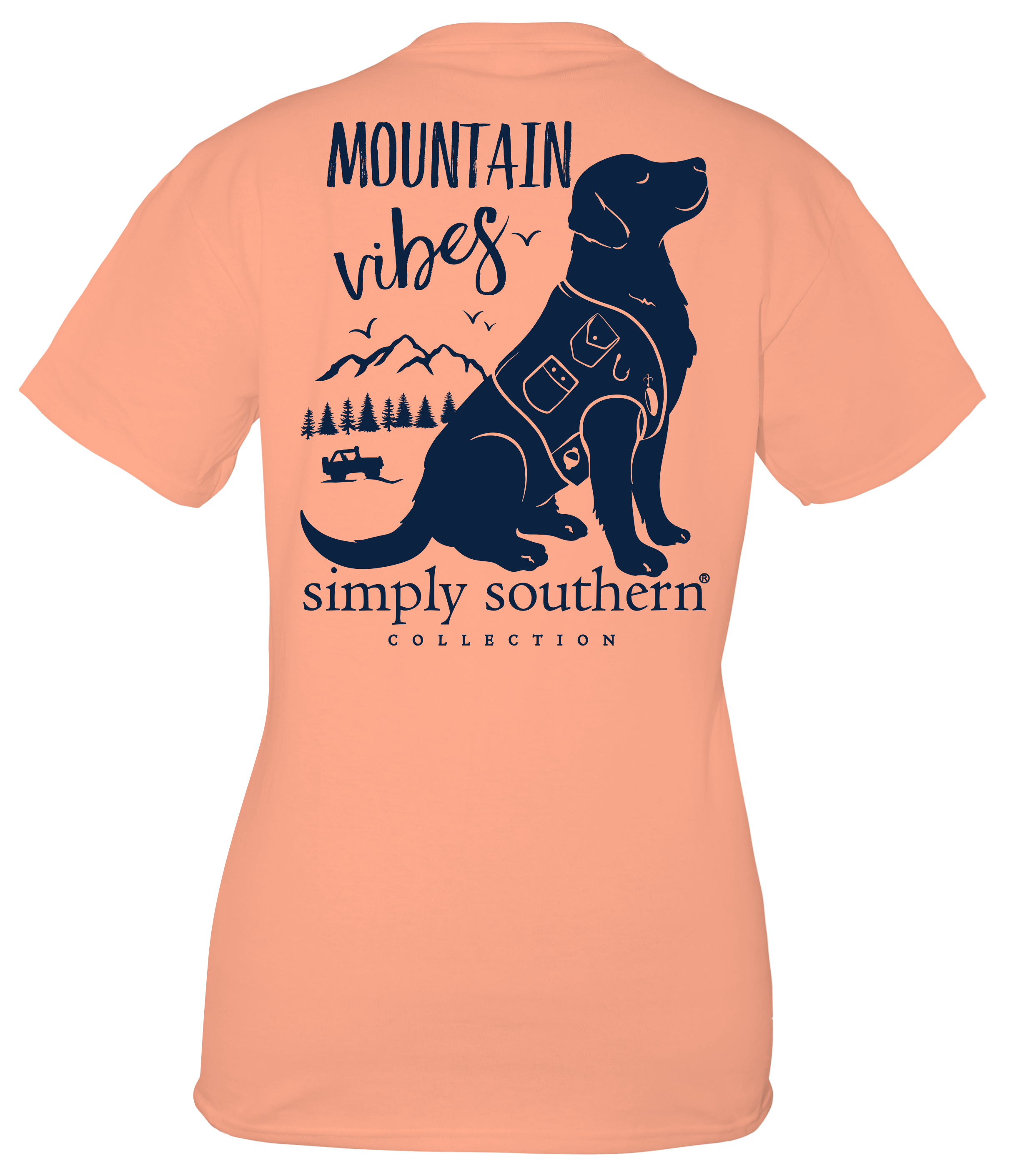 SALE Simply Southern Preppy Mountain Vibes Dog - Adult & Kids T-Shirts, Sweatshirts & Hoodies apparel design preview 2