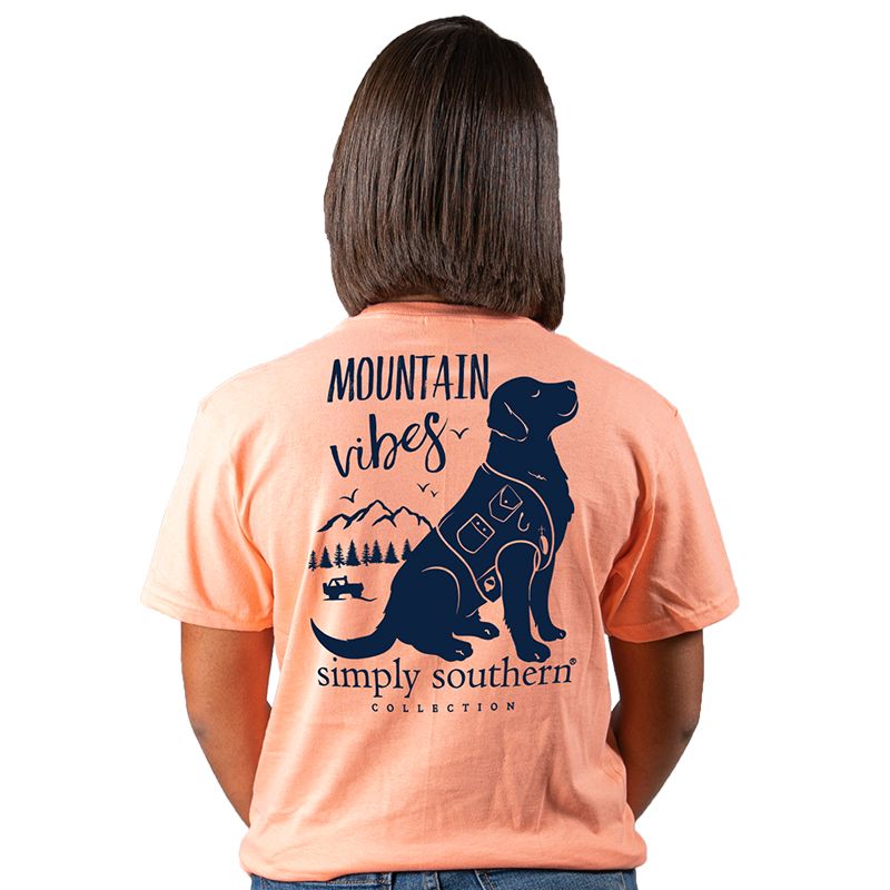SALE Simply Southern Preppy Mountain Vibes Dog - Adult & Kids T-Shirts, Sweatshirts & Hoodies apparel design preview 1