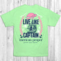 SALE Merican Proper Live Like a Captain Ship Boat - Adult & Kids T-Shirts, Sweatshirts & Hoodies apparel design preview 1