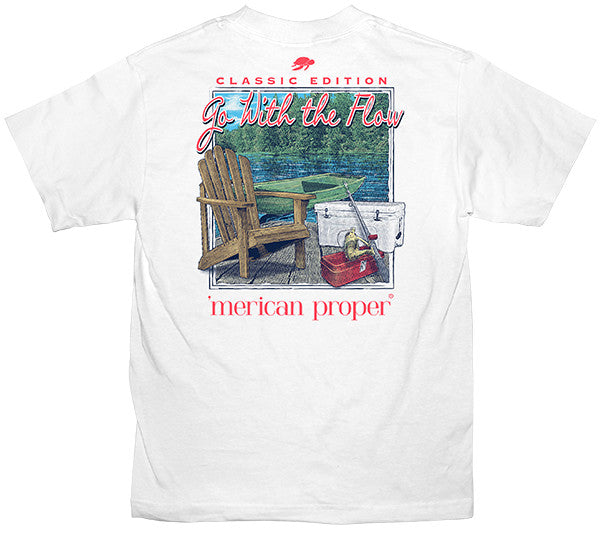 Merican Proper Southern Go With The Flow Pigment Dyed - Adult & Kids T-Shirts, Sweatshirts & Hoodies apparel design preview 1