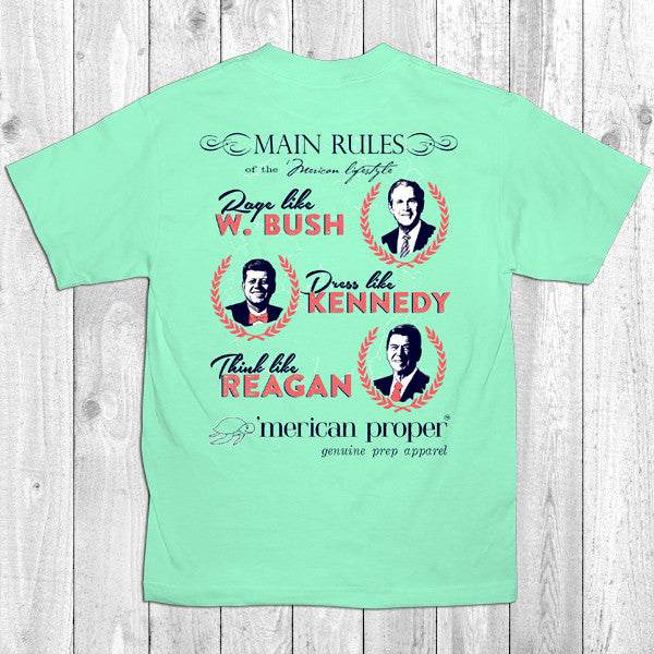 Merican Proper President Main Rules Rage Dress Think - Adult & Kids T-Shirts, Sweatshirts & Hoodies apparel design preview 1