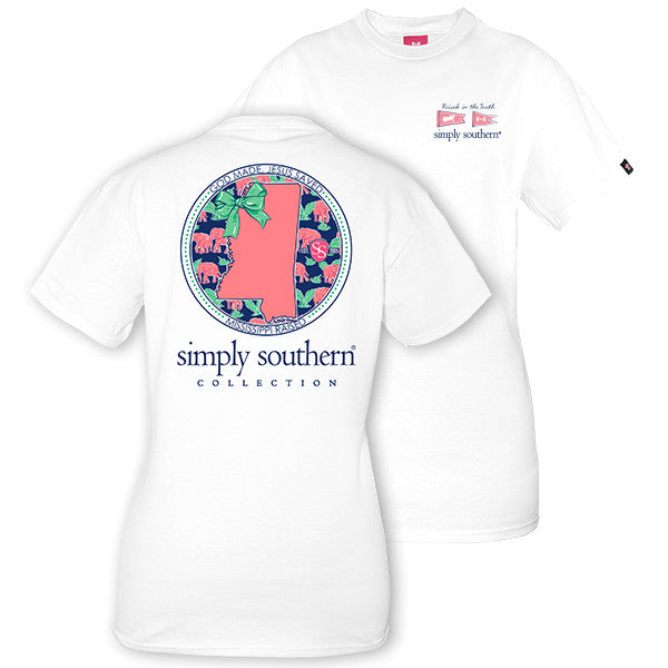 SALE Simply Southern God Made Jesus Saved Mississippi - Adult & Kids T-Shirts, Sweatshirts & Hoodies apparel design preview 1