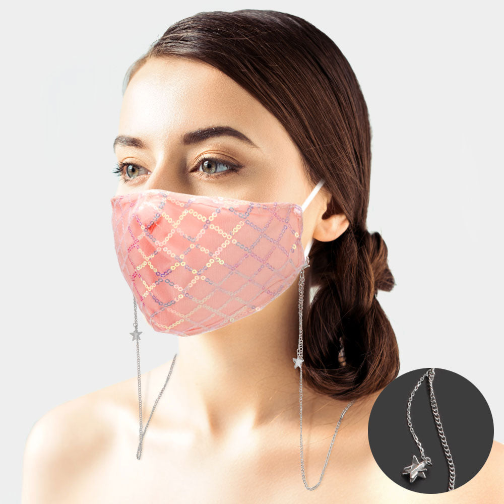 Brass Silver Star Fashion Protective Mask Holder - Adult & Kids T-Shirts, Sweatshirts & Hoodies apparel design preview 1