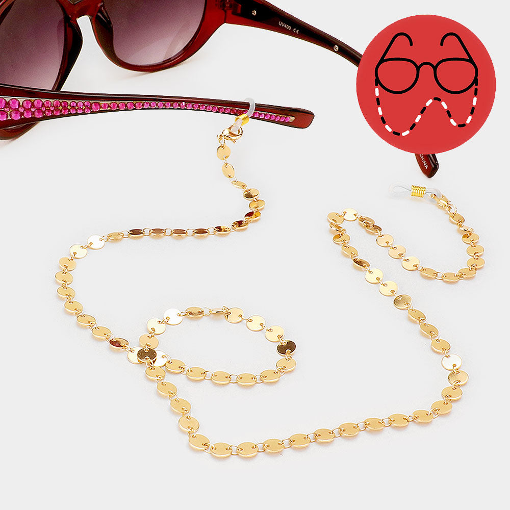 Gold Disc Fashion Protective Mask Holder Chain - Adult & Kids T-Shirts, Sweatshirts & Hoodies apparel design preview 2