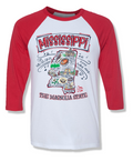 Sassy Frass Mississippi Magnolia State MS Raglan - Adult & Kids T-Shirts, Sweatshirts & Hoodies apparel design preview 1