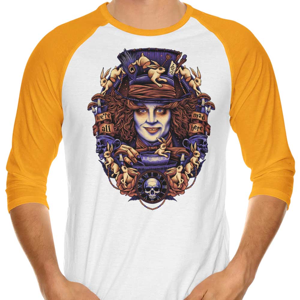 Mad for Hats 3/4 Sleeve Raglan - Adult & Kids T-Shirts, Sweatshirts & Hoodies apparel design preview 1